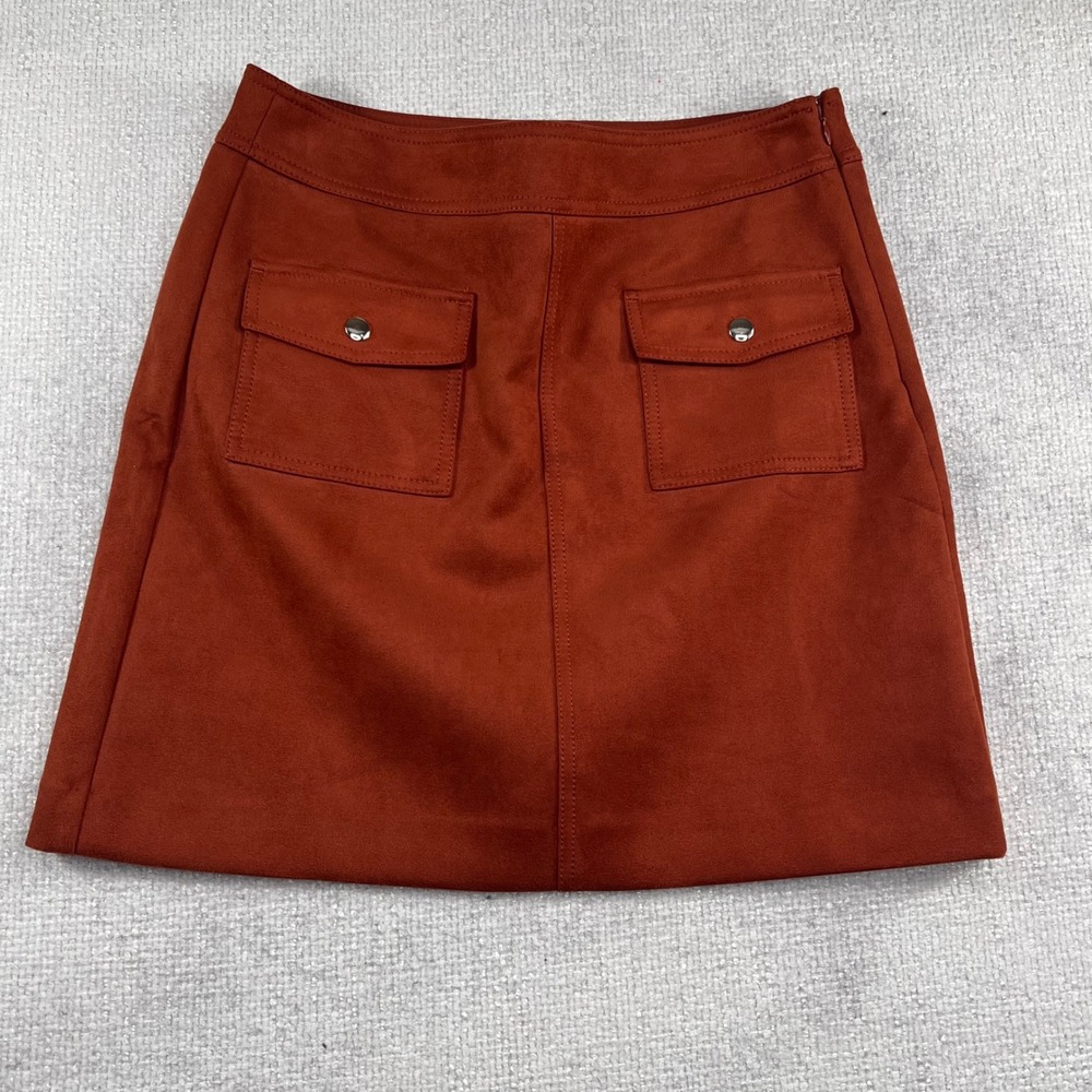 LOFT Rust Suede Mini Skirt